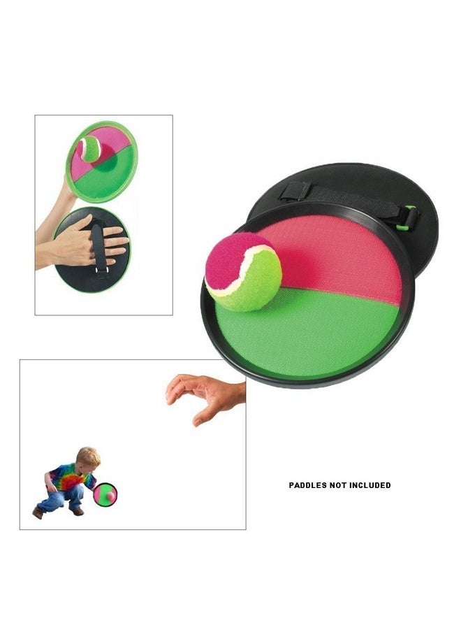 YMCtoys Replacement Sticky Balls for Toss and Catch Sport Game, Hook and Loop, Refill Pack of 12