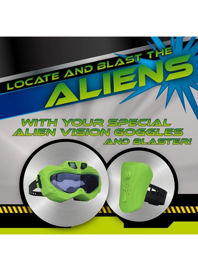 Fotorama Alien Vision Action Game New Version, Shoot Roaring Aliens, Wrist Blaster, Space Goggles, Indoor, Outdoor & Dark Play, Hand-Eye Coordination, Motor Skills, Fun Challenging Games for Kids
