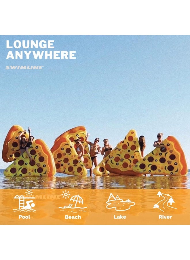 Swimline Inflatable Pizza Slice Pool Float, Multicolor