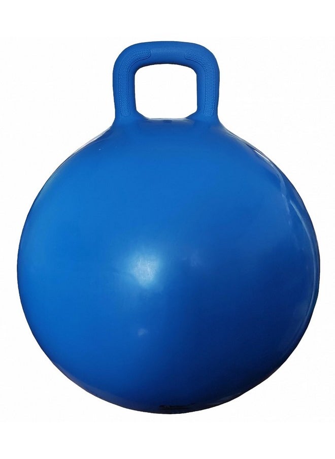 AppleRound Space Hopper Ball with Air Pump: 28in/70cm Diameter for Age 13 and Up, Kangaroo Bouncer, Hippity Hoppity Hop Ball for Teens and Adults, Plain Color (Blue)