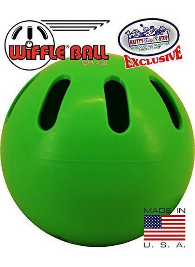 Matty's Toy Stop Wiffle Balls Green, Orange & Yellow Official Size Baseballs Set Exclusive Colors Bundle - 12 Pack (4 Green, 4 Orange & 4 Yellow)