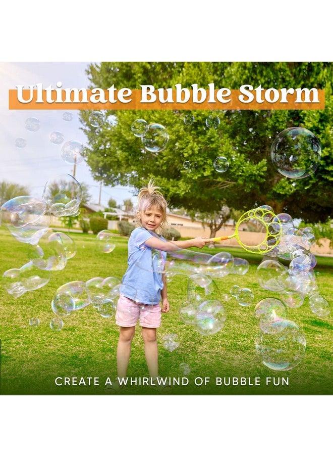 JOYIN Big Bubble Wands Set Bulk for Kids Summer Outdoor Activity Party Favors, 18 Pcs Giant Bubble Maker with Tray, 12