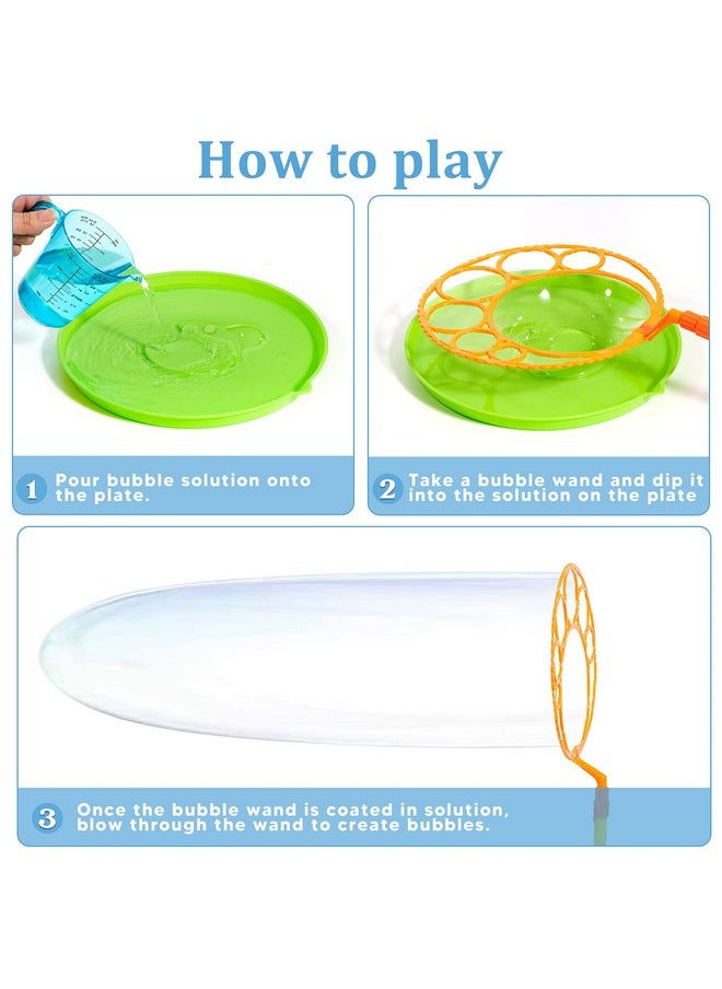 JOYIN Big Bubble Wands Set with with Tray, 21