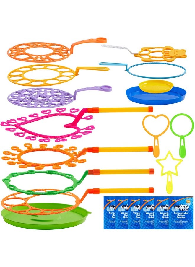 JOYIN Big Bubble Wands Set with with Tray, 21