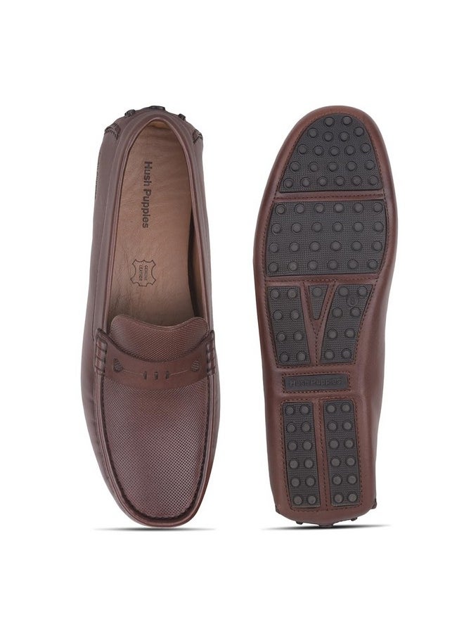 Hush Puppies Wesley Loafer Mens Formal Loafer in Brown