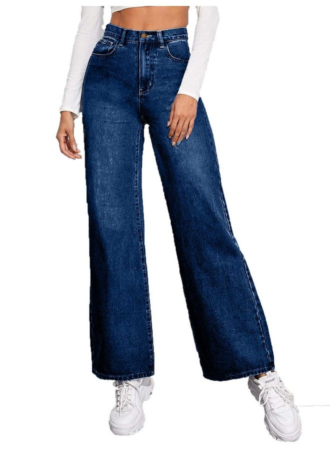 KOTTY Womens High Rise Cotton Lycra Jeans(Faded Blue,32)