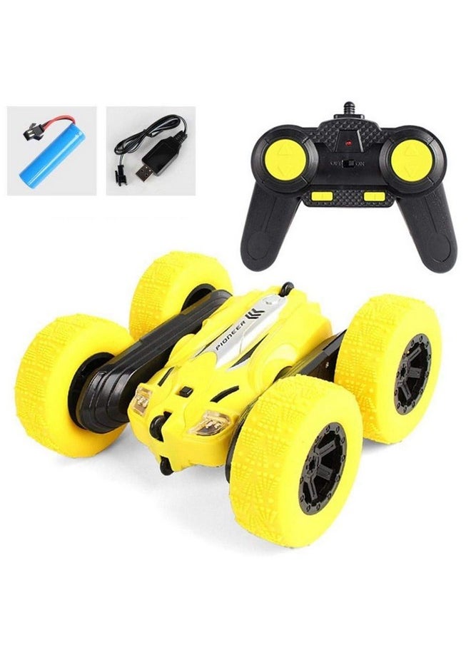 VGRASSP Double Flip 360 Degree Drift Stunt Racing Car Off Road Vehicle - 4WD RC Car with LED Headlights Colour and Design as per Stock