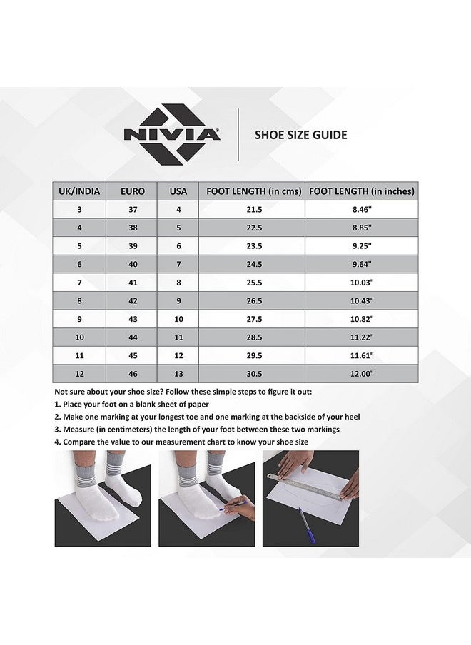 Nivia Storm Football Shoe for Mens | TPU Sole with PVC Synthetic Leather Upper for Hard and Grassy Surfaces Suitable for Sports, Die Cut Soft Cushion, Light Weight Insole (Yellow) UK - 7