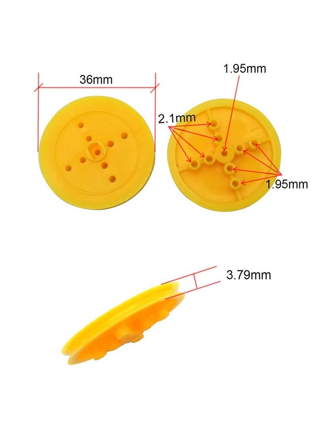 EUDAX 2mm Hole Plastic Belt Pulley Gears Combination Modulus Package Rubber Belts Band Plastic Model Accessories for DIY Robots Cars RC Toy Car Airplane