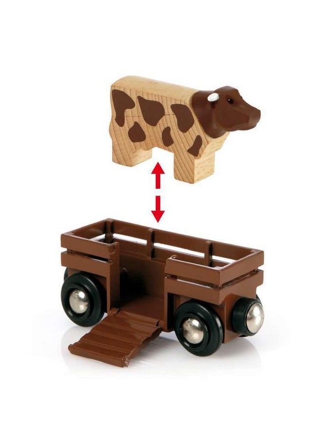 BRIO 33719 Farm Railway Playset - Interactive Toy Train Set for Kids | FSC-Certified Wood | Expandable Tracks | Promotes Skill Development