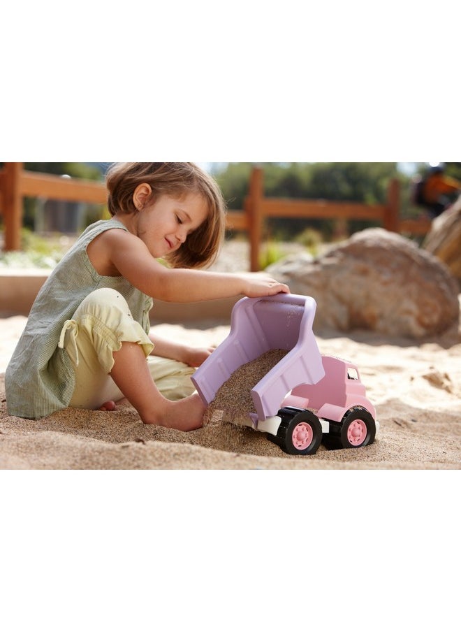 Green Toys Dump Truck, Pink/Purple CB - Pretend Play, Motor Skills, Kids Toy Vehicle. No BPA, phthalates, PVC. Dishwasher Safe, Recycled Plastic, Made in USA.