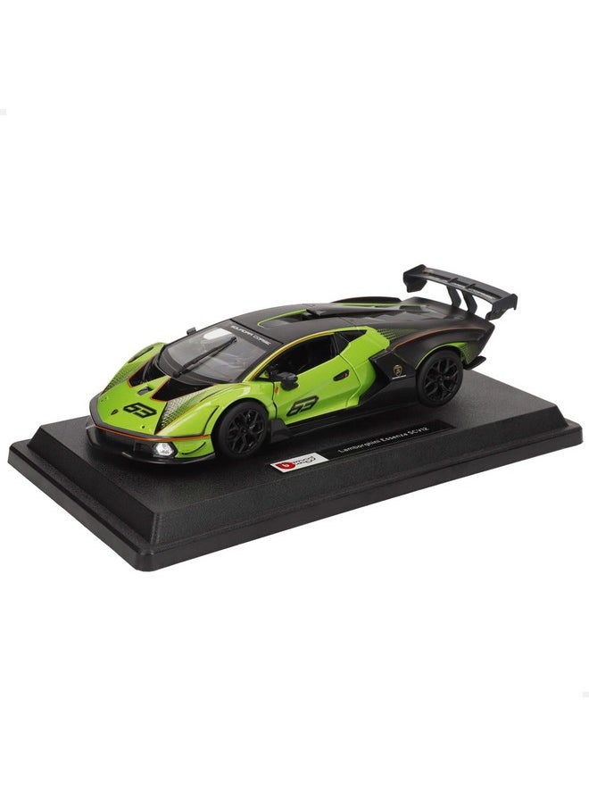 Bburago 18-28017 Lamborghini Essenza SCV12 1:24 Scale Model car, Green/Black