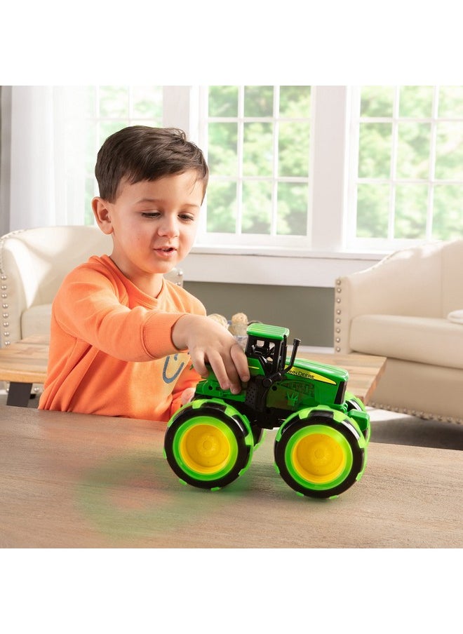 John Deere Tractor - Monster Treads Lightning Wheels - Motion Activated Light Up Monster Truck Toy - John Deere Toys - Frustration Free Packaging - Kids Outdoor Toys Ages 3 Years and Up