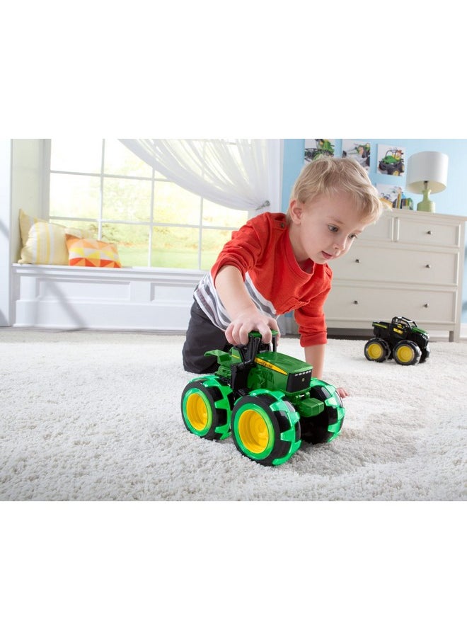 John Deere Tractor - Monster Treads Lightning Wheels - Motion Activated Light Up Monster Truck Toy - John Deere Toys - Frustration Free Packaging - Kids Outdoor Toys Ages 3 Years and Up
