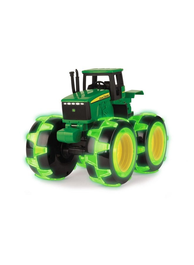 John Deere Tractor - Monster Treads Lightning Wheels - Motion Activated Light Up Monster Truck Toy - John Deere Toys - Frustration Free Packaging - Kids Outdoor Toys Ages 3 Years and Up