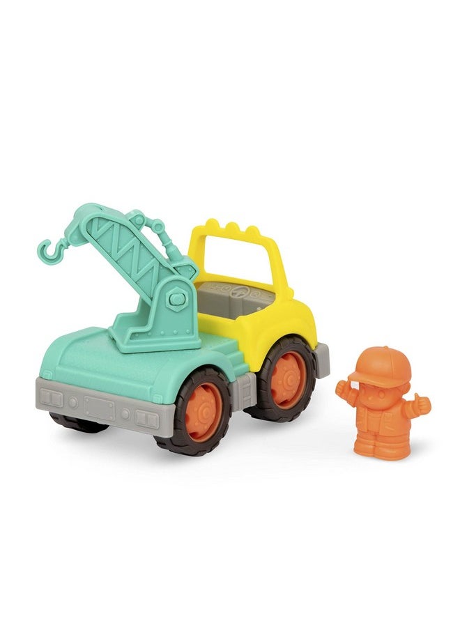 Battat- Wonder Wheels- Set Of 3 Mini Toy Trucks For Kids, Toddlers - Dump Truck, Cement Truck, Tow Truck - Recyclable Materials- Mini Toy Characters- Construction- 1 year +