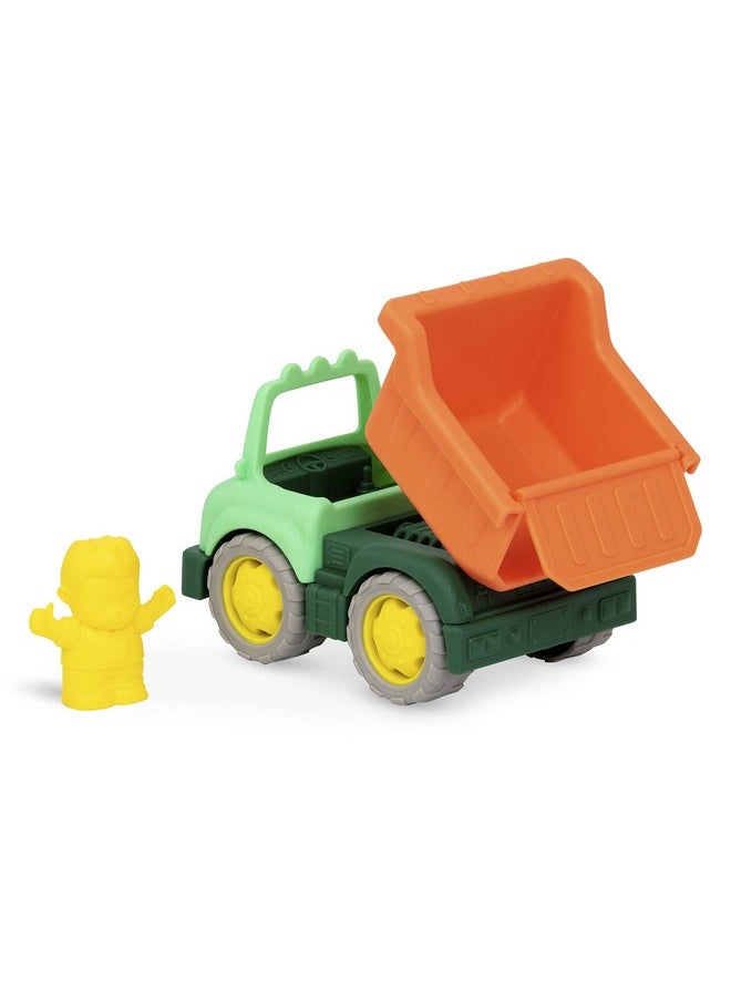 Battat- Wonder Wheels- Set Of 3 Mini Toy Trucks For Kids, Toddlers - Dump Truck, Cement Truck, Tow Truck - Recyclable Materials- Mini Toy Characters- Construction- 1 year +