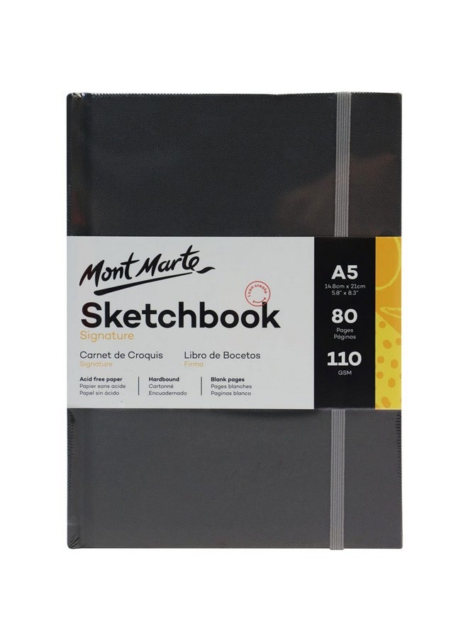 Mont Marte Sketchbook A4-80 Sheets - 110gsm g/m² -Paper - Drawing Book Ideal for Sketches and Drawings