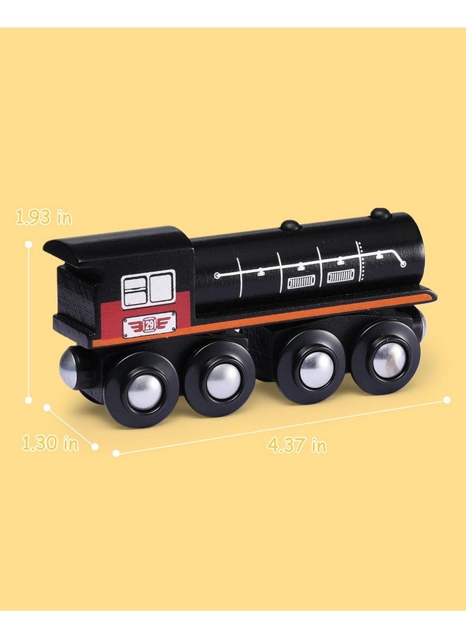 SainSmart Jr. Wooden Train Set Accessories, Magnetic Toy Car Set (10 PCS), Compatible with All Major Brands, Gift for Toddlers, Boys, and Girls Aged 3+