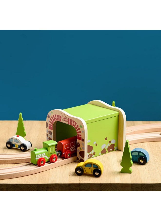 Bigjigs Rail, Double Tunnel, Wooden Toys, Train Set, Train Tunnel, Wooden Train Track Accessories, Bigjigs Accessories, Train Toys, Train Tunnel For Kids