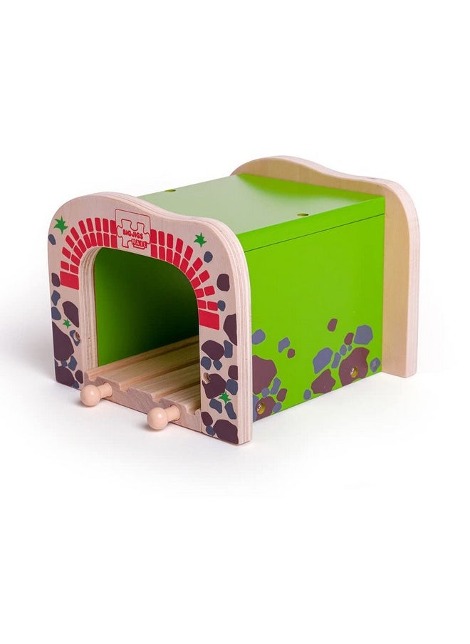 Bigjigs Rail, Double Tunnel, Wooden Toys, Train Set, Train Tunnel, Wooden Train Track Accessories, Bigjigs Accessories, Train Toys, Train Tunnel For Kids