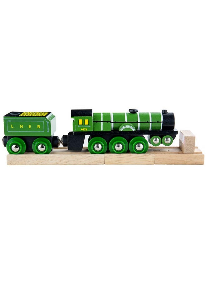 Bigjigs Rail Flying Scotsman Toy Train - Compatible with Most Major Wooden Railway & Train Set Brands, Replica Bigjigs Trains, Bigjigs Train Accessories
