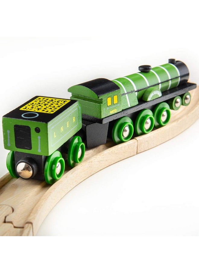 Bigjigs Rail Flying Scotsman Toy Train - Compatible with Most Major Wooden Railway & Train Set Brands, Replica Bigjigs Trains, Bigjigs Train Accessories