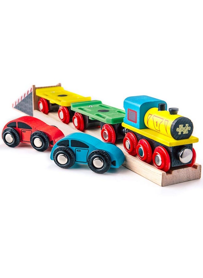 Bigjigs Rail Wooden Car Loader - Other Major Rail Brands are Compatible