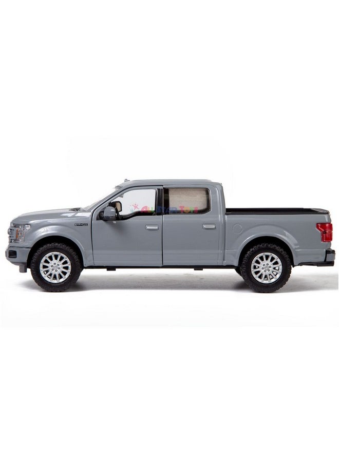 Motormax All Star Toys Exclusive 2019 Ford F-150 Limited Crew Cab Pickup Truck Abyss Gray 1/24 Diecast Model Car 79364 Grey