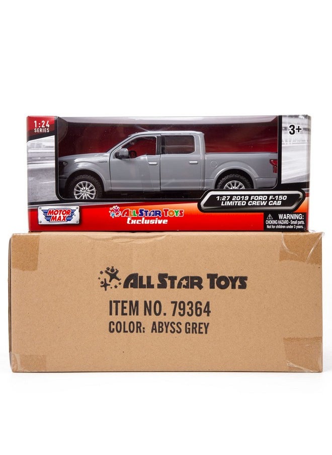 Motormax All Star Toys Exclusive 2019 Ford F-150 Limited Crew Cab Pickup Truck Abyss Gray 1/24 Diecast Model Car 79364 Grey