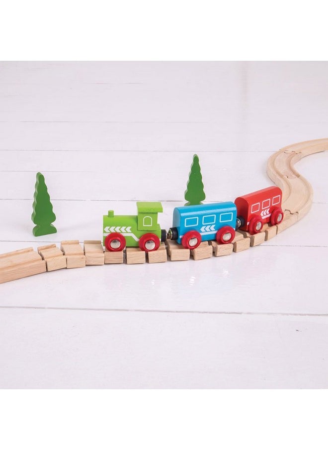 Bigjigs Rail Wooden Crazy Train Track (2 pk) - Compatible with Bigjigs Train Sets and Most Wooden Train Set Brands, Quality Bigjigs Train Accessories