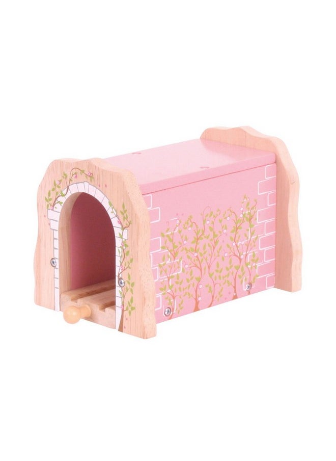 Bigjigs Rail Pink Brick Tunnel - Other Major Wooden Rail Brands are Compatible
