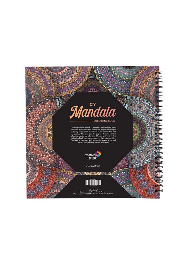 Brustro DIY Mandala Colouring Book 9