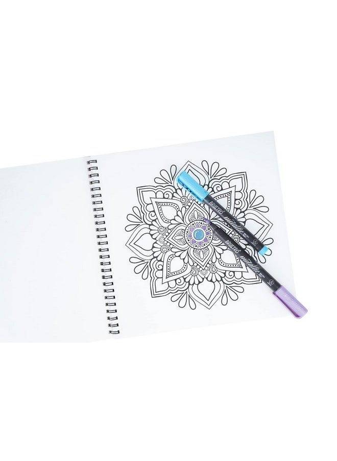 Brustro DIY Mandala Colouring Book 9