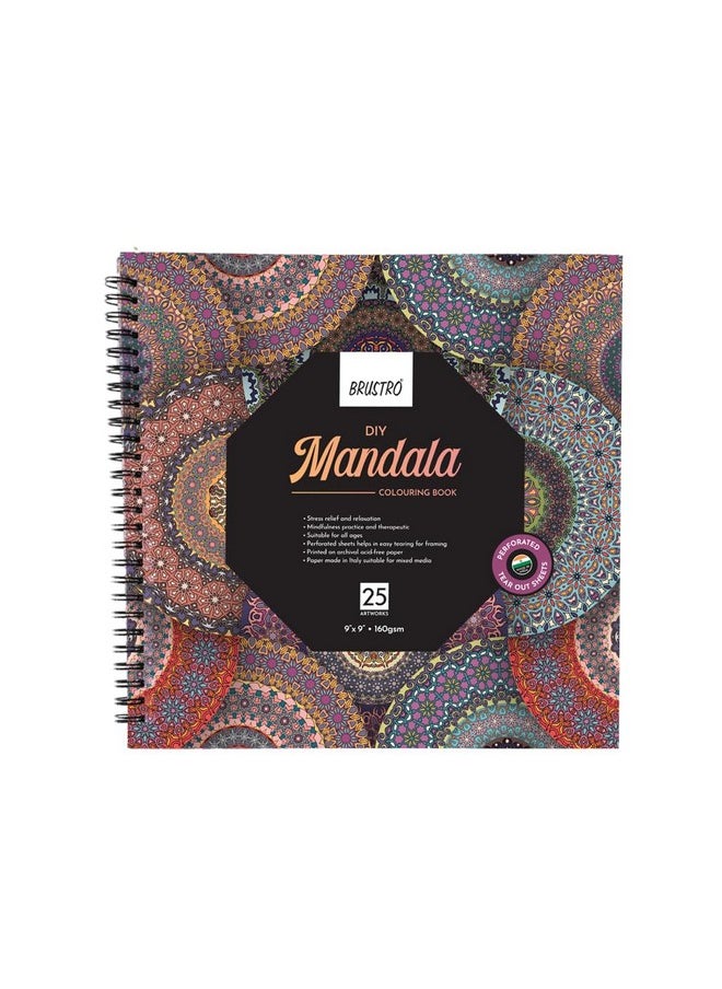 Brustro DIY Mandala Colouring Book 9
