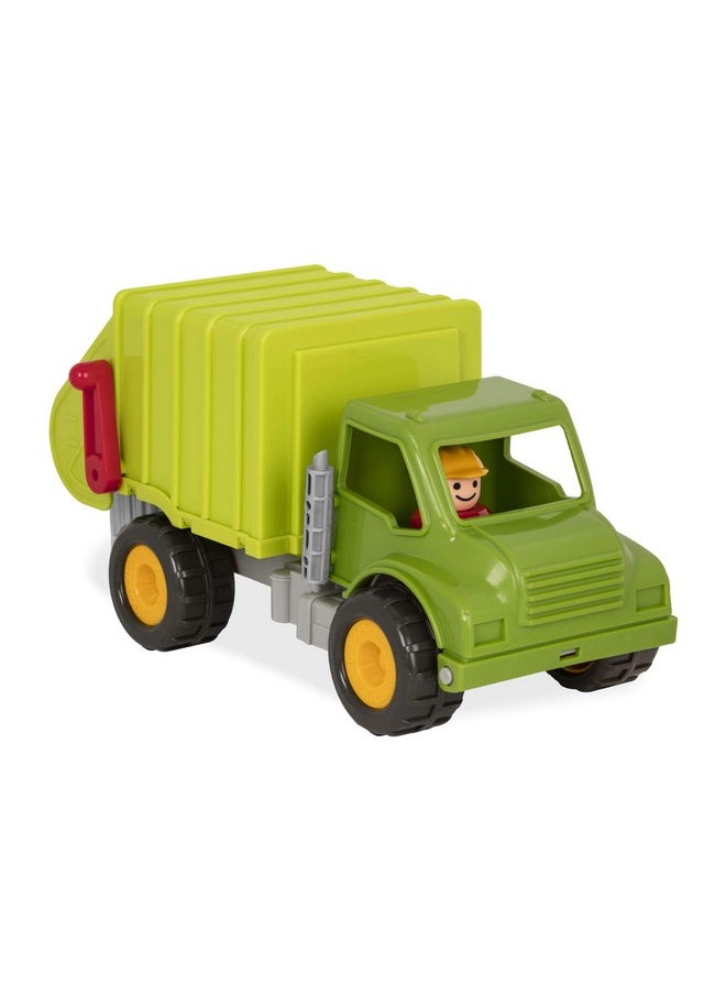 Battat - Green Recycling Truck - Classic Toddler Trucks - Eco-Friendly Toy - Soft Rubber Wheels - 18 Months + - Garbage Truck