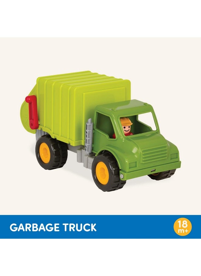Battat - Green Recycling Truck - Classic Toddler Trucks - Eco-Friendly Toy - Soft Rubber Wheels - 18 Months + - Garbage Truck