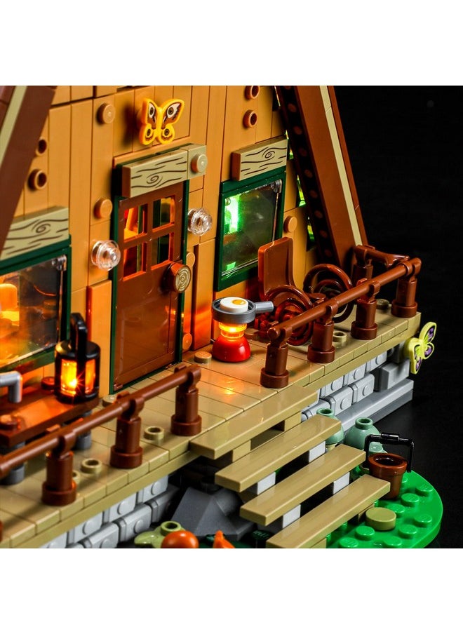 BRIKSMAX Led Lighting Kit for LEGO-21338 A-Frame Cabin - Compatible with Lego Ideas Building Blocks Model- Not Include Lego Set