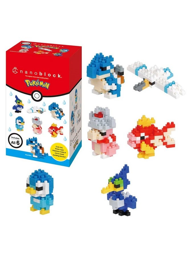 nanoblock - Pokémon - Type Water Set 1 (Blind Box Complete Set), mininano Series Building Kit