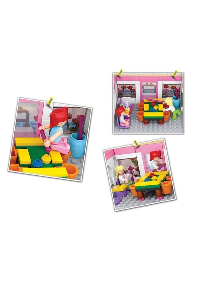 Sluban Play Bricks Girls Dream Snooker Club,Multi Colour, 289 Pcs