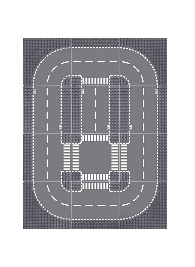 Lekebaby 12 Pack Road Base Plates, 10