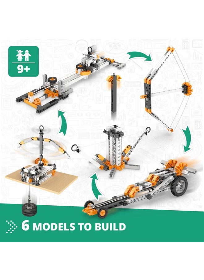 Engino- STEM Toys, Physics Laws: Inertia, Friction, Circular Motion, Construction Toys for Kids 9+, Educational Toys, Gifts for Boys & Girls (6 Model Options)