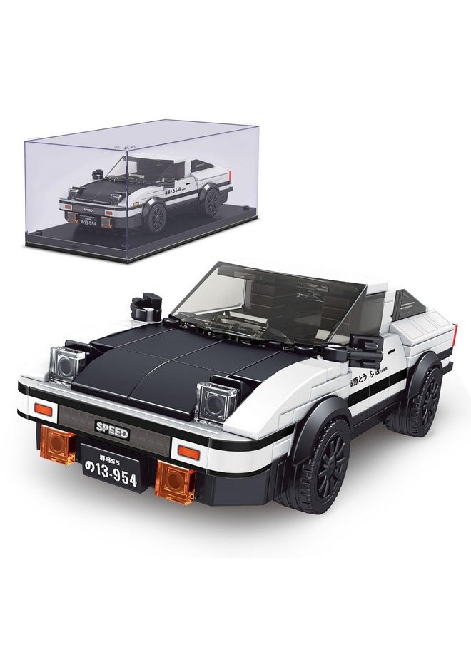 Mould King AE86 Initial D Car Models Building Sets with Display Case, 27013 Collectible Model Car Kits Race Car Building Blocks, Speed Champion Car Building Kits for Adults Kids 8+(399 PCS)