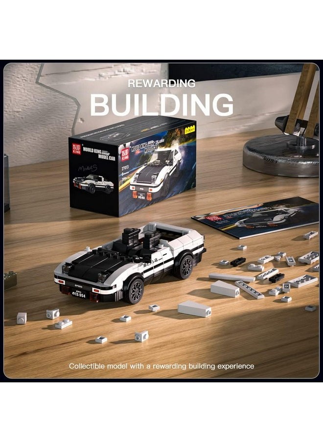 Mould King AE86 Initial D Car Models Building Sets with Display Case, 27013 Collectible Model Car Kits Race Car Building Blocks, Speed Champion Car Building Kits for Adults Kids 8+(399 PCS)