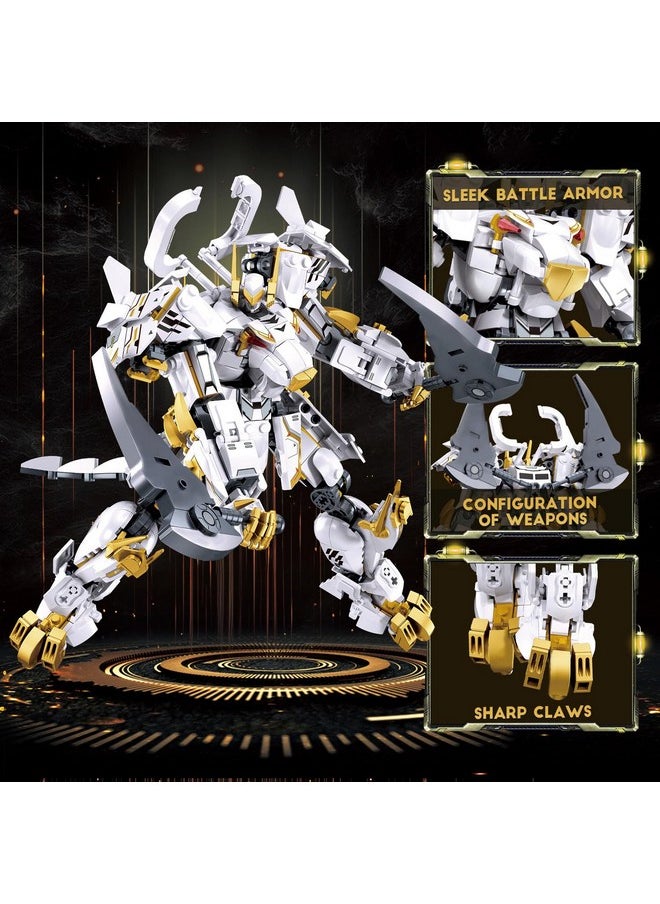 Sluban Mech Robot Building Toys for Adults, Destroy Warrior Action Figure Building Kit, Cool Kids Toys for Boys and Gift for Adults, 679PCS