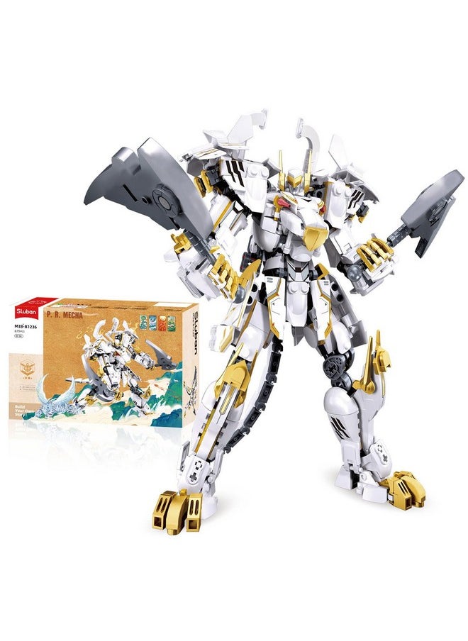 Sluban Mech Robot Building Toys for Adults, Destroy Warrior Action Figure Building Kit, Cool Kids Toys for Boys and Gift for Adults, 679PCS