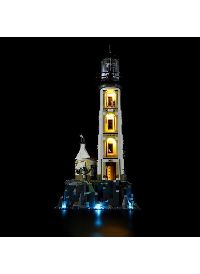 BRIKSMAX Led Lighting Kit for LEGO-21335 Motorized Lighthouse - Compatible with Lego Ideas Building Blocks Model- Not Include The Lego Set