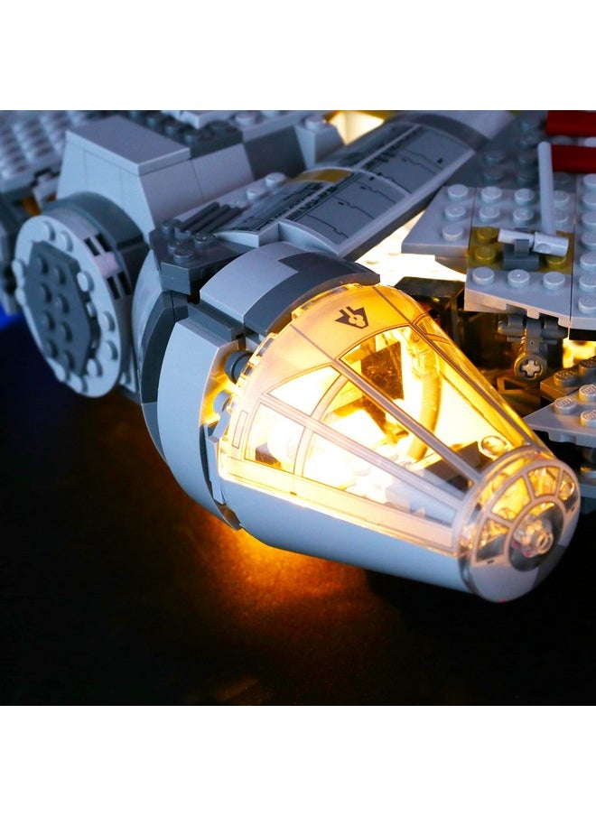 BRIKSMAX Led Lighting Kit for Millennium Falcon - Compatible with Lego 75257 Building Blocks Model - Upgraded Version with Remote Control - Not Include The Lego Set