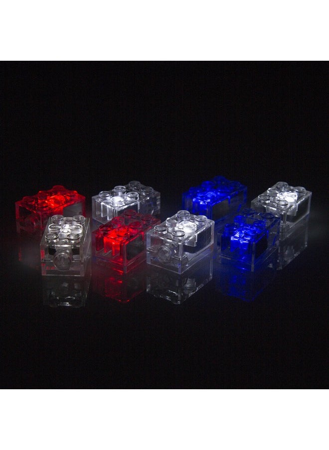 SCS Direct Light Up Building Blocks Bricks set of 8 (2