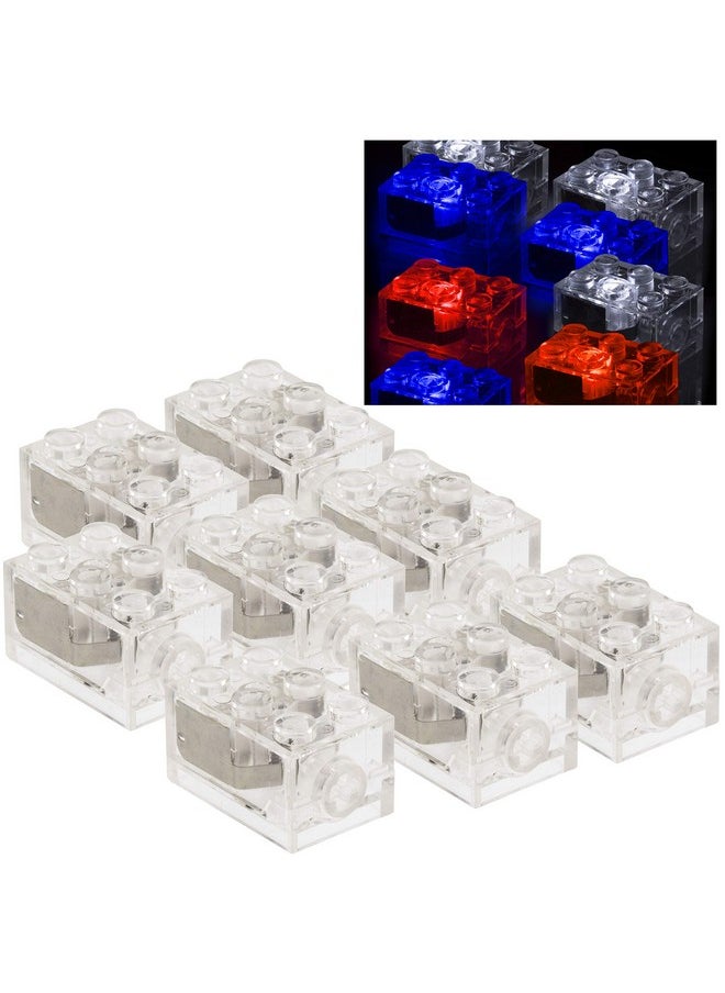 SCS Direct Light Up Building Blocks Bricks set of 8 (2